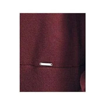 Nautica Women's Classic Boat Neck Sweater - Seaport Burgundy
