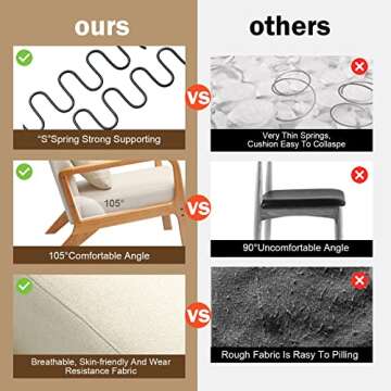 WACASA Accent Chair Mid-Century Modern Comfort