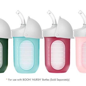 Boon Nursh Silicone Straw Lid for Convenient Sippy Cups