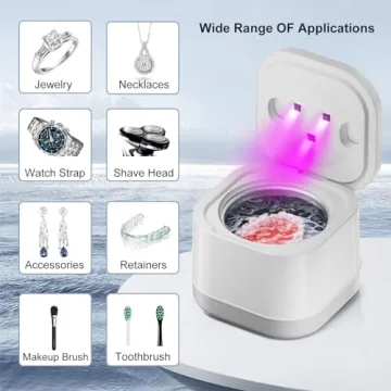 Advanced Ultrasonic Retainer Cleaner for Dental Appliances and Jewelry