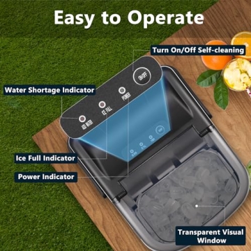 Joy Pebble Stainless Steel Portable Ice Maker