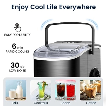 Joy Pebble Stainless Steel Portable Ice Maker