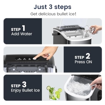 Joy Pebble Stainless Steel Portable Ice Maker