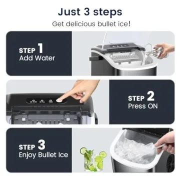 Joy Pebble Stainless Steel Portable Ice Maker