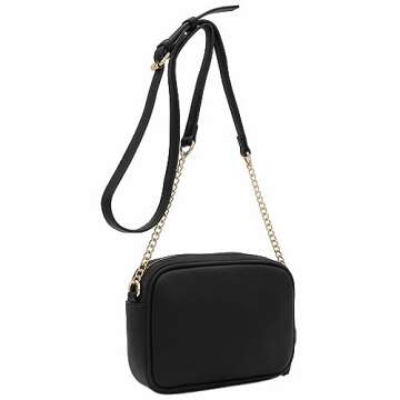 FashionPuzzle Chevron Quilted Crossbody Bag - Stylish & Practical