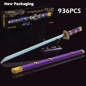 Anime Zoro Enma Sword Building Set for Ages 8+