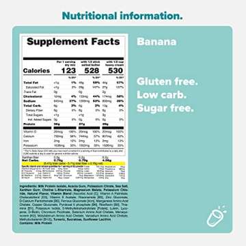 Keto Chow Banana | Keto Meal Replacement Shake | Nutritionally Complete | Low Carb | Delicious Easy ...