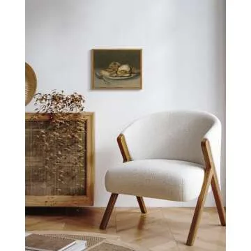 VIYYIEA Vintage Framed Kitchen Wall Art, Kitchen Dining Room Dessert Art Decor, Still life of Dessert Canvas Print Paintings, Home Farmhouse Retro Decor, 8x10 Inch