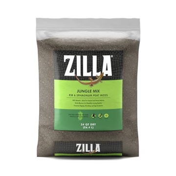 Zilla Pet Reptile Terrarium Substrate Bedding, Jungle Mix - 24 Quart