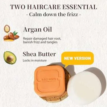 SAPHUS Argan Oil Shampoo and Conditioner Bar Set