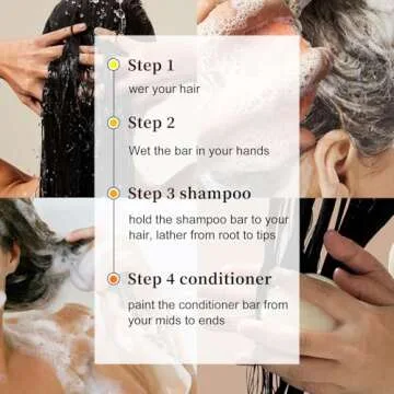 SAPHUS Argan Oil Shampoo and Conditioner Bar Set