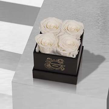 UFOREVER ROSES 4-Piece Preserved Flowers Gift for Her