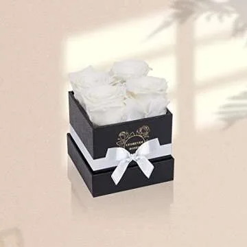 UFOREVER ROSES 4-Piece Preserved Flowers Gift for Her