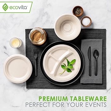 Ecovita Compostable Cutlery - 380 Eco-Friendly Set