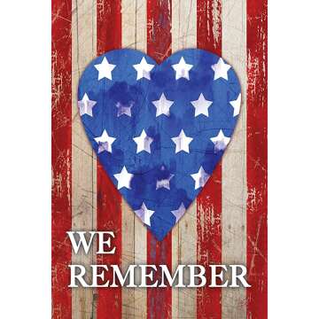 Toland Home Garden Decorative Patriotic Flag Banner for Outdoor