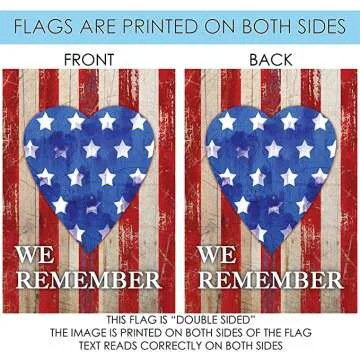 Toland Home Garden Patriotic Flag Banner for Outdoors