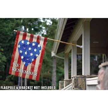 Toland Home Garden Patriotic Flag Banner for Outdoors