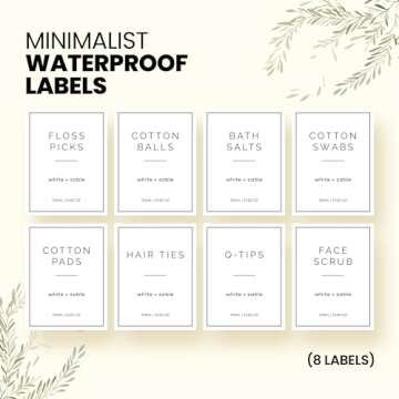 White + Sable (3 Pack Black Qtip Holder, Bathroom Cotton Ball and Qtip Organizer, cotton swabs holder, Qtip and Cotton Ball Holders for Bathroom