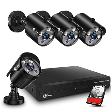 XVIM 8CH 1080P Home Security Camera System with Remote Access and Night Vision