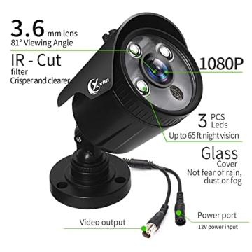 XVIM 1080P Home Security Camera System with Night Vision