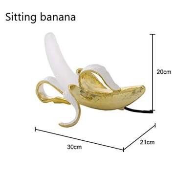 XDJ LED Plating Banana Table Lamp - Modern Scandinavian Art Deco