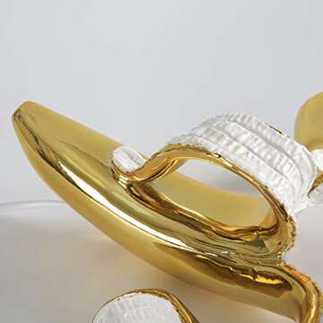 XDJ LED Plating Banana Table Lamp for Modern Decor