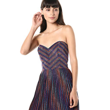 Shop the Rosalie Strapless Pleated Party Dress Online
