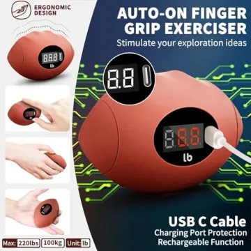 DIOTUSS 220lb Rechargeable Hand Grip Strengthener