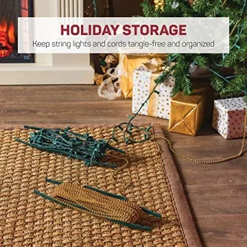 Set of 8 Christmas Light Holders for Easy Storage