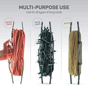 Set of 8 Christmas Light Holders for Easy Storage