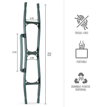 Set of 8 Christmas Light Holders for Easy Storage