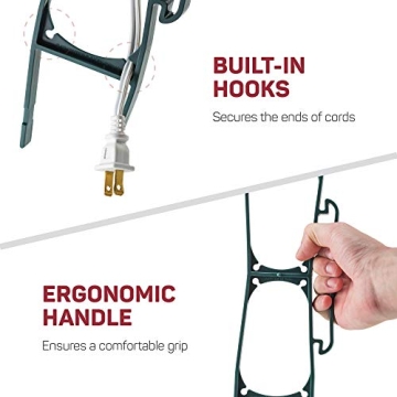 Set of 8 Christmas Light Holders for Easy Storage