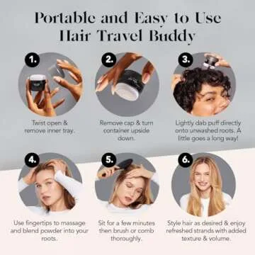 Kitsch Dry Shampoo Powder - Unscented & Non-toxic Travel Size