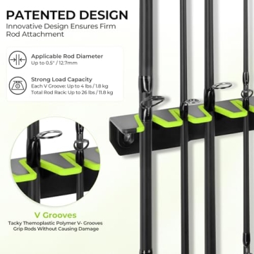 KastKing V15 Vertical Fishing Rod Holder – Space-Saving Design