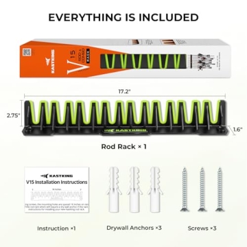 KastKing V15 Vertical Fishing Rod Holder – Space-Saving Design