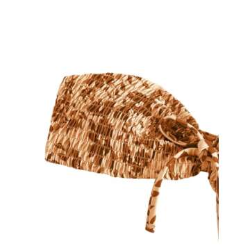 GORGLITTER Women's Strapless Bandeau String Bikini Set Floral Bow Swimsuit High Waisted Smocked Bathing Suit Brown Small