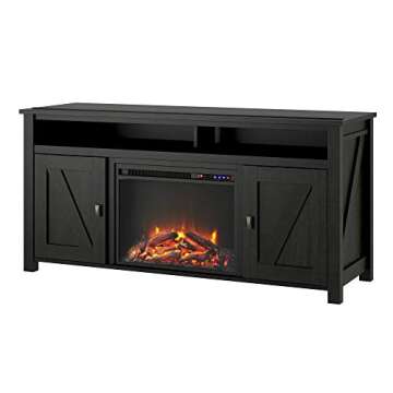 Farmington Electric Fireplace TV Console - Rustic Charm