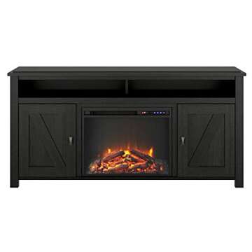 Farmington Electric Fireplace TV Console - Rustic Charm