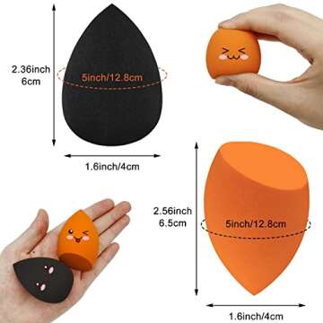 12 Pieces Professional Makeup Sponge Set,Latex Free Flawless Soft Setting Face Puffs,Makeup Blending...