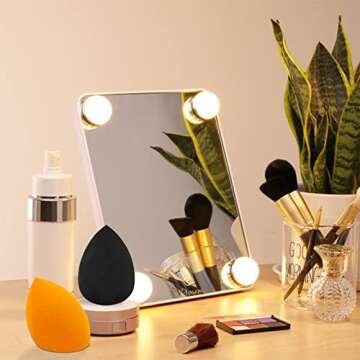 12 Pieces Professional Makeup Sponge Set,Latex Free Flawless Soft Setting Face Puffs,Makeup Blending Sponge Cosmetic Applicator for Powder,Liquid,Facial Makeup Tools