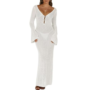 Luxurious ANRABESS Women's Crochet Swim Cover Up - Summer 2025