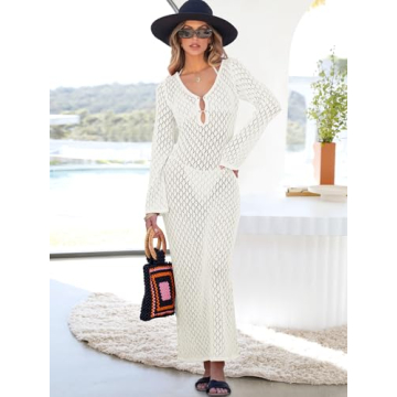 Elegant ANRABESS Crochet Swim Cover Up for Summer