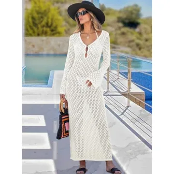 Elegant ANRABESS Crochet Swim Cover Up for Summer