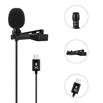 Gepege Lavalier Microphone - USB Type-C Audio for Creators