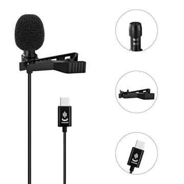 Gepege Lavalier Microphone - USB Type-C Audio for Creators