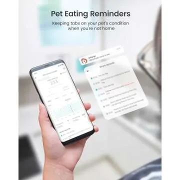 PF2 2.4G Healthy Automatic Cat feeder, 3.5L Automatic Dog Feeder with Video and Voice Call, APP data monitoring, Ceramic Bowl, Customized Timed Feeding,Freshness Preservation,Easy Removal for Cleaning