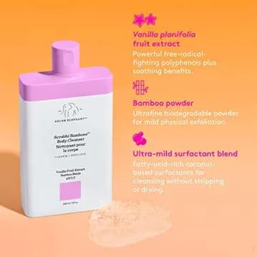 Drunk Elephant Scrubbi Bamboes Body Cleanser - Moisturizing, Exfoliating Bamboo Beads (240 mL / 8 Fl Oz)