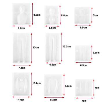 3D Human Body Decorating Mould, 3D People Shaped Baking Fondant Cake DIY Molds Pastry Baking Decoration Mould Bakeware