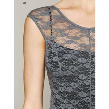 Stylish R.Vivimos Backless Lace Dress for Any Occasion