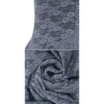 Stylish R.Vivimos Backless Lace Dress for Any Occasion